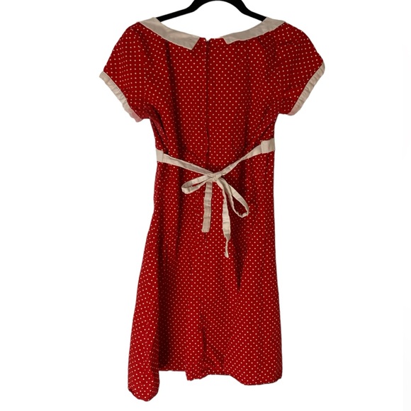Vintage Heartbreaker Red Polka Dot Dress - Picture 3 of 5